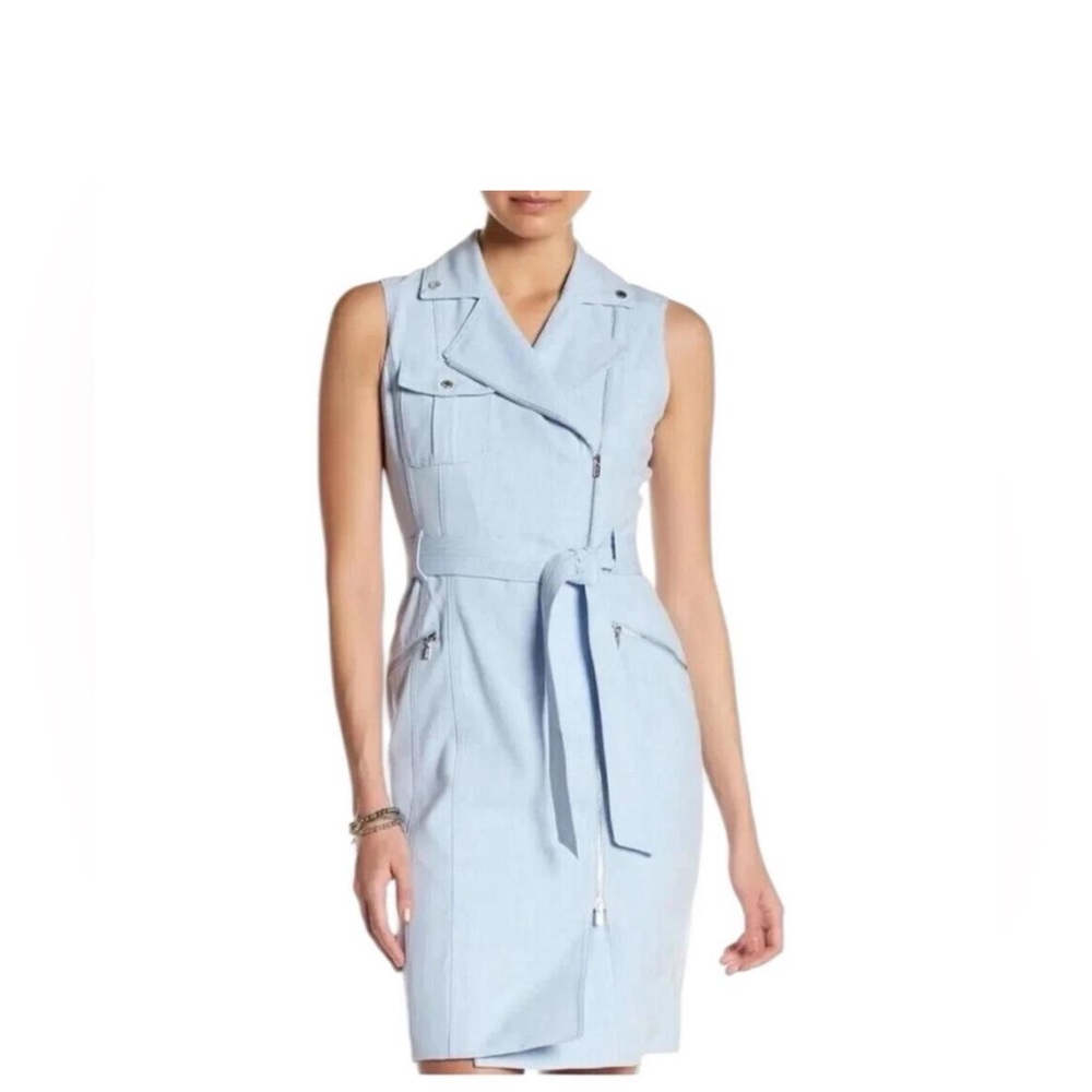 NWT Calvin Klein Sleeveless lMoto Dress - Size 2